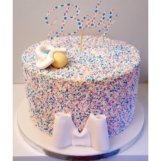 Baby Shower Sprinkles Cake