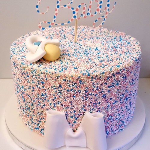 Baby Shower Sprinkles Cake