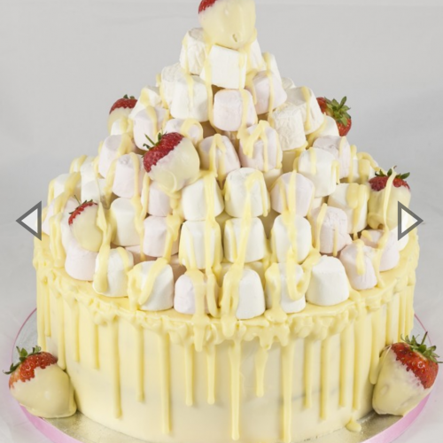 Marshmellow Tower Cake Marshmellow Tower Cake