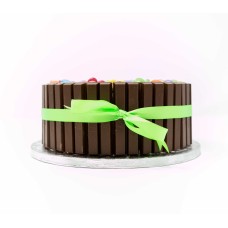 Chocolate Kit Kat and Smartie Cake