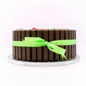 Chocolate Kit Kat and Smartie Cake